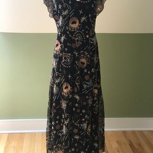JOHNNY WAS Cosima Moon & Stars Maxi Dress